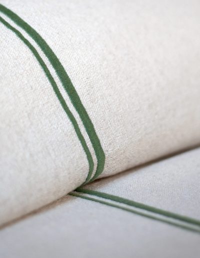 Furrow Green bedspread close up